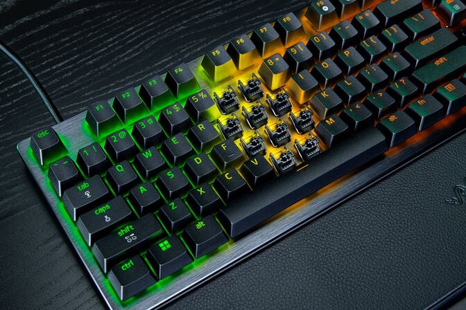 Razer Huntsman V3 Pro 8KHz Gaming-Tastatur, Razer Analog Optical Gen 2 - ISO (DE), schwarz image number 3