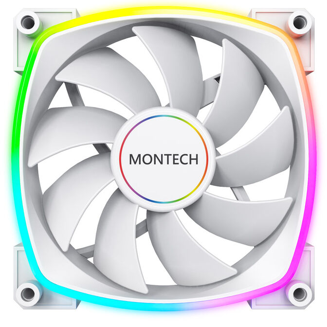 Montech AX140 PWM ARGB L&uuml;fter - 140mm, wei&szlig; image number 1
