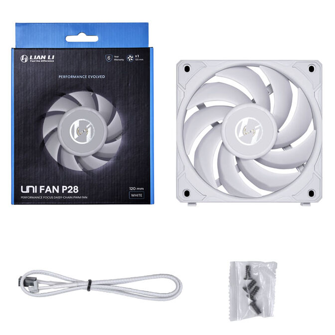 Lian Li UNI FAN P28 L&uuml;fter, 3er Pack - 120mm, wei&szlig; + 6x Side ARGB Stripes image number 6