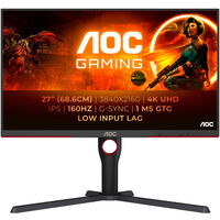AOC Gaming U27G3X/BK, 27 inch Gaming Monitor, 160 Hz, IPS, G-SYNC Compatible