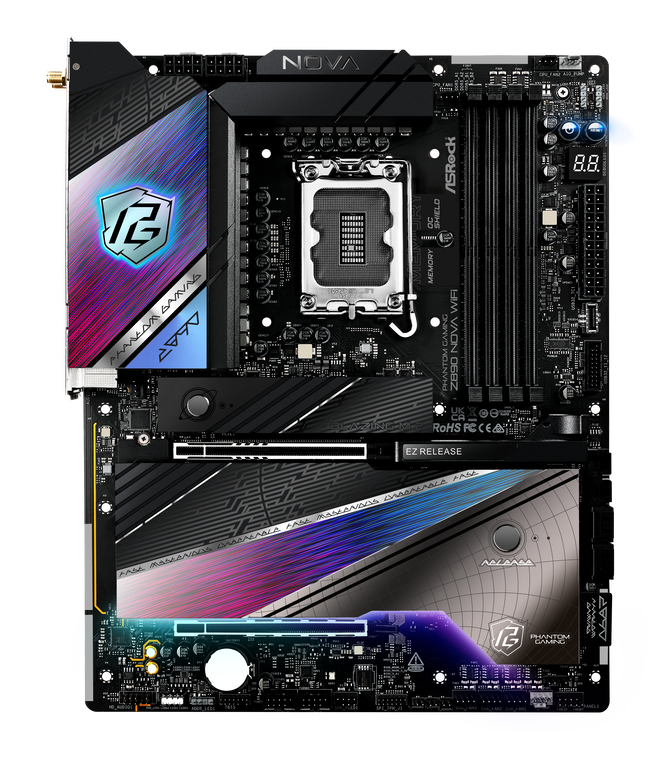 ASRock Z890 Nova WiFi motherboard, socket LGA 1851, Intel Z890, ATX, DDR5 image number 3