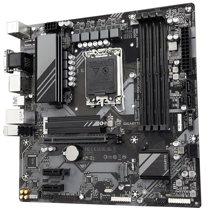 GIGABYTE B760M DS3H Mainboard, Sockel 1700, Intel B760, Micro-ATX, DDR5 image number 4