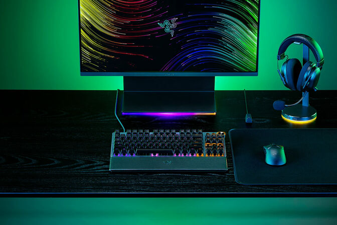 Razer Huntsman V3 Pro Tenkeyless 8KHz Gaming-Tastatur, Razer Analog Optical Gen 2 - ISO (DE), schwarz image number 5