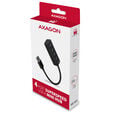 AXAGON HUE-M1A Superspeed USB-A Mini Hub, 4x USB 3.0 - 20cm, black image number null