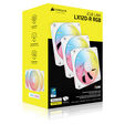 Corsair iCUE Link LX120-R RGB Fans, PWM - Pack of 3, 120mm, white image number null