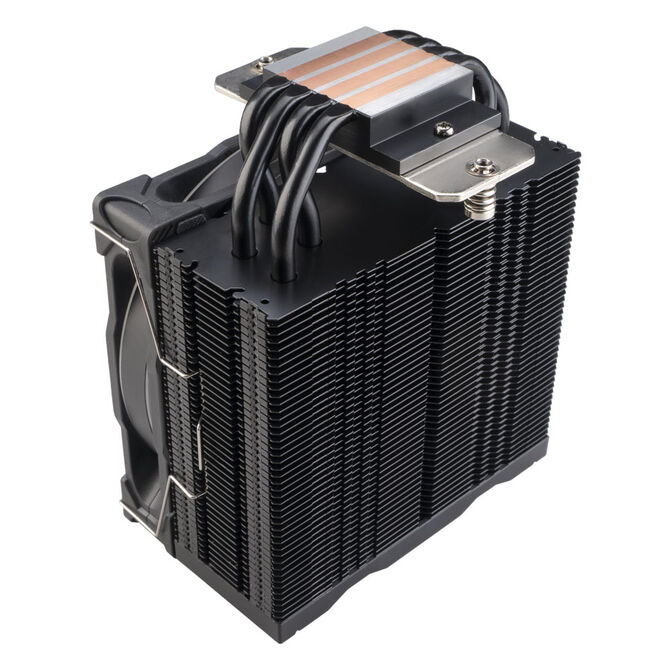 Akasa SOHO H4 Plus CPU cooler & AR12 reverse fan, RGB - black image number 7