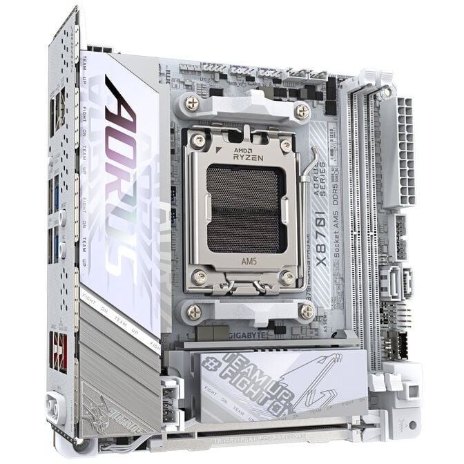 Gigabyte X870I AORUS Pro ICE Mainboard, Sockel AM5, AMD X870, Mini-ITX, DDR5 image number 1