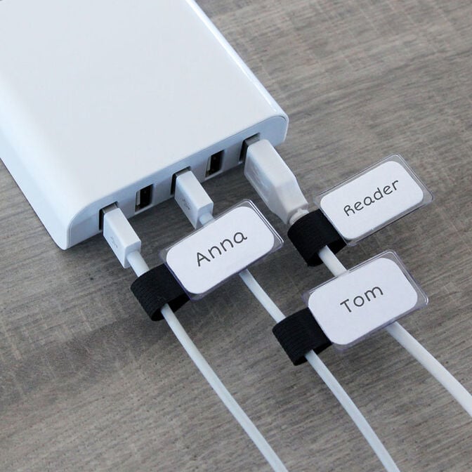 LABEL THE CABLE Cable PC/TV Cable Management Set image number 4