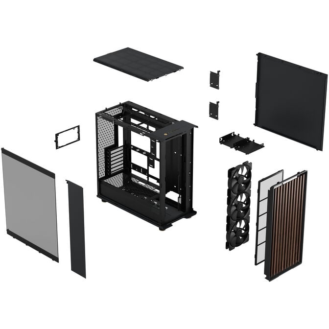 Fractal Design North XL RC Charcoal TG Dark PC-Geh&auml;use, Midi-Tower, ATX, Tempered Glass - schwarz image number 11