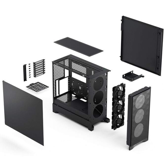 Fractal Design Pop 2 Air Solid PC Case, Mid Tower, ATX - including 3x 120mm fans, black image number 5