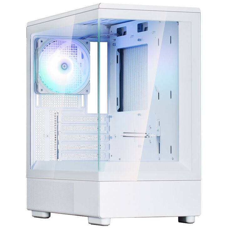 ZalmanP10PCCase,MiniTower,mATX,RGB,TemperedGlass-White