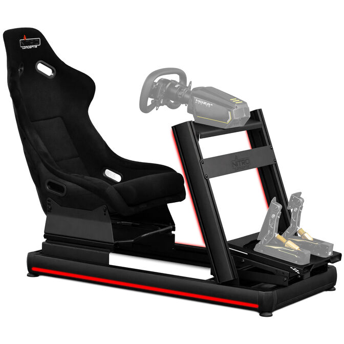 Nitro Concepts E-Racer - LED Bundle with pedal selection image number 2