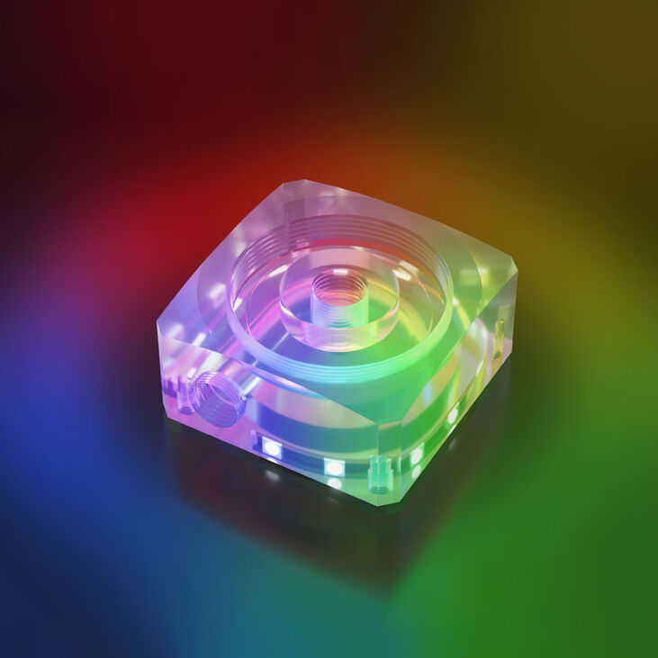 Barrow DDC Ausgleichsbehälteradapter RGB - Acryl image number 1