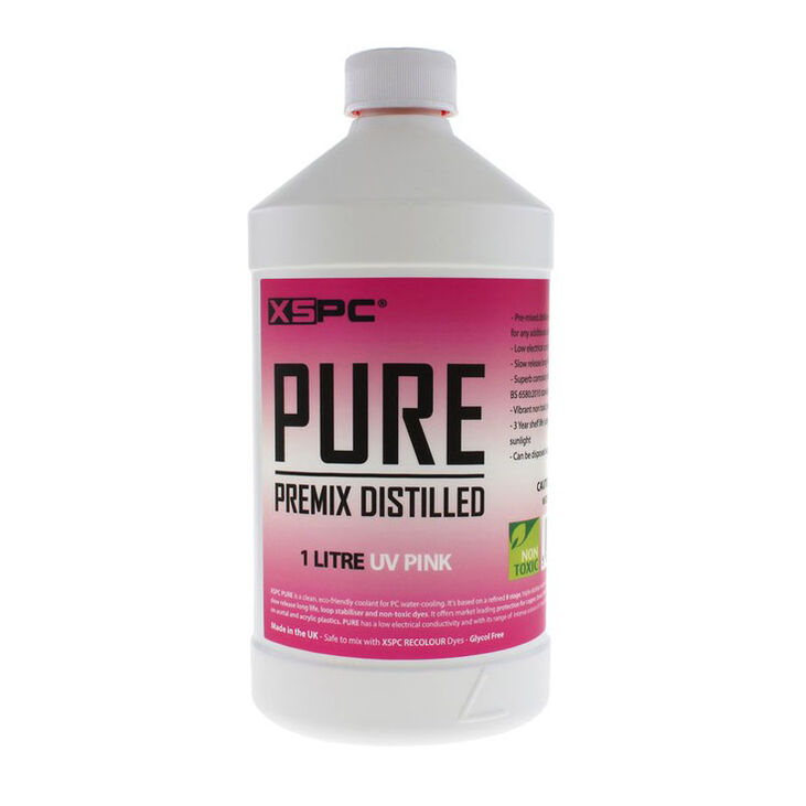 XSPC Pure Coolant, 1 Liter - pink, UV image number 0