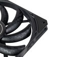 SilverStone SST-AS140B Air Slim 140 PWM Fan - black image number null