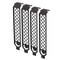 SilverStone SST-Aeroslots-2B - PCI slot covers, 4 pieces - black