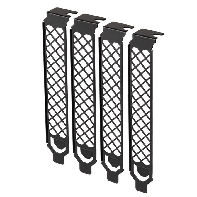SilverStone SST-Aeroslots-2B - PCI slot covers, 4 pieces - black image number 0