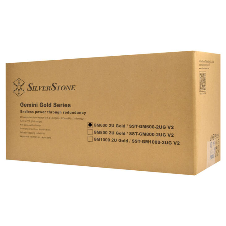 SilverStone SST-GM600-2UG V2 redundantes 2HE-Netzteil - 600 Watt image number 7