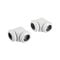 Corsair Hydro X Series XF Hardline Adapter 90 Grad 12mm AD auf 12mm AD Hardtube - 2er Pack, wei&szlig;