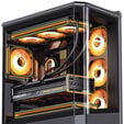 Jonsbo D400 PC-Geh&auml;use, Midi Tower, ATX, Tempered Glass - schwarz image number null
