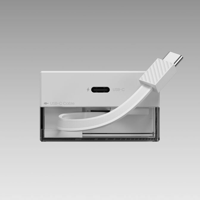 SHARGE Retractable 65W Charger EU PLUG - White image number 7