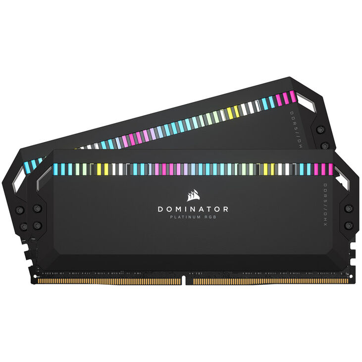 Corsair Dominator Platinum RGB DDR5-6400 RAM, CL32, XMP - 32 GB Dual-Kit, black image number 1
