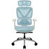 ThunderX3 XTC Ergonomischer Bürostuhl - weiß/blau image number null