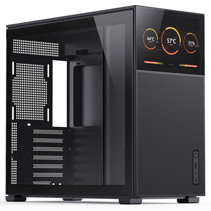 Jonsbo D41 MESH Screen ATX Gehäuse, Tempered Glass - schwarz image number 0