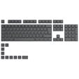 Glorious GPBT Keycaps - 115 PBT Tastenkappen, ISO, DE-Layout, Black Ash image number null