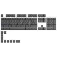 Glorious GPBT Keycaps - 115 PBT Tastenkappen, ISO, DE-Layout, Black Ash