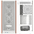 Thermaltake S370 WS PC Case, Mid-Tower, E-ATX, Tempered Glass - white image number null