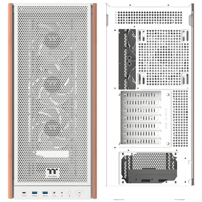 Thermaltake S370 WS PC Case, Mid-Tower, E-ATX, Tempered Glass - white image number 13