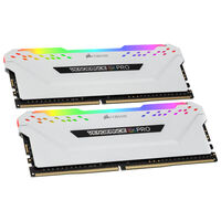 Corsair Vengeance RGB Pro DDR4-3600 RAM, CL18, XMP - 16 GB Dual-Kit - weiß
