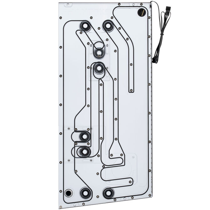 Phanteks Glacier EZ-Fit DIS-NV5 Distro Plate, integrated EZ-Fittings - black image number 3
