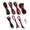 CableMod C-Series PRO ModMesh 12VHPWR Cable Kit f&uuml;r Corsair RM, RMi, RMx (Black Label) - schwarz/rot