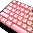 Glorious GPBT Basics Keycaps, ANSI Layout (US), PBT, Doubleshot - Potion Pink image number null