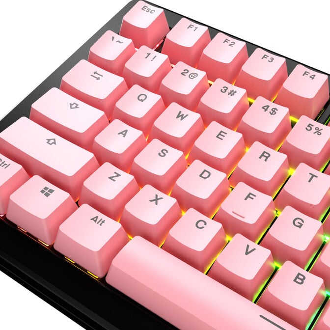 Glorious GPBT Basics Keycaps, ANSI Layout (US), PBT, Doubleshot - Potion Pink image number 3