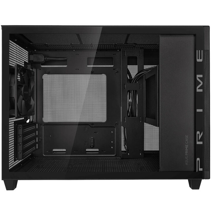 ASUS Prime AP201 Micro-ATX Gehäuse, Tempered Glass - schwarz image number 5