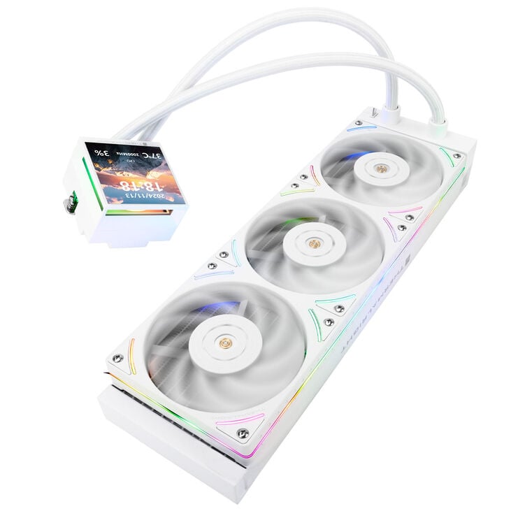 Thermalright Hyper Vision UB AiO Water Cooling, ARGB, Intel and AMD - 360mm, white image number 2