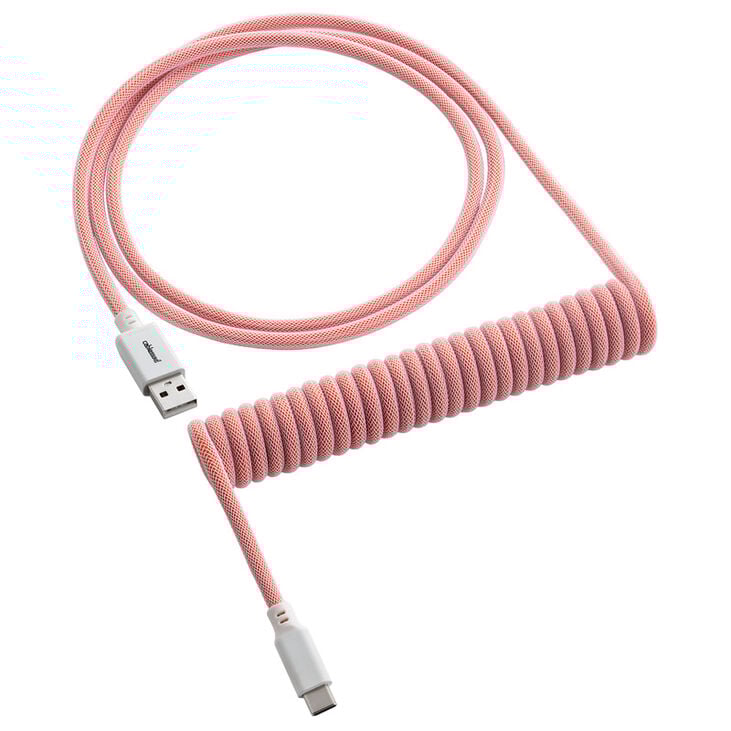 CableMod Classic Coiled Keyboard Cable USB-C zu USB Typ A, Orangesicle - 150cm image number 0