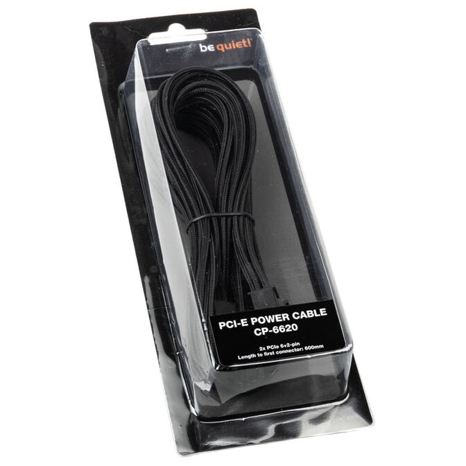 be quiet! CP-6620 PCIe Dual-Kabel f&uuml;r modulare Netzteile - schwarz image number 2