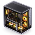 Jonsplus BO400CG PC Case, Mid Tower, ATX, Tempered Glass - Gunmetal Grey image number null