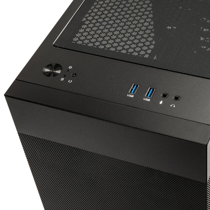 Lian Li LANCOOL 205M Mesh Micro-ATX Case, Tempered Glass - black image number 4