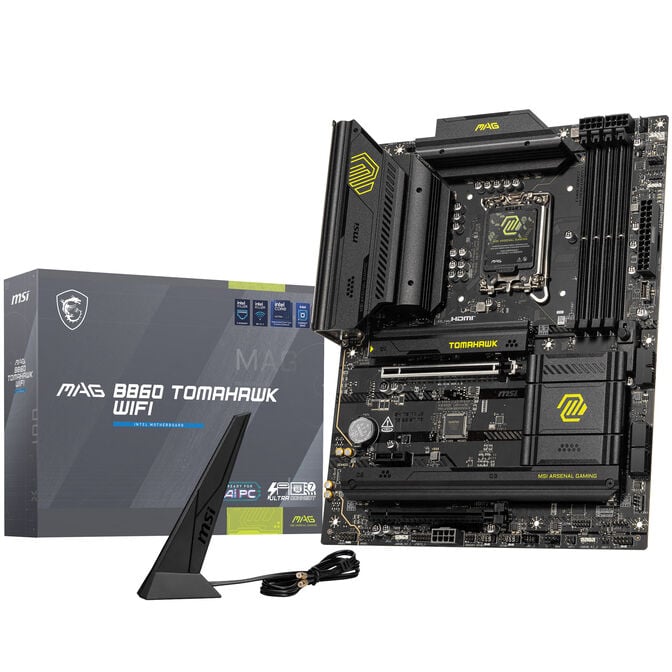 MSI MAG B860 Tomahawk WiFi Motherboard, socket LGA 1851, Intel B860, ATX, DDR5 image number 0