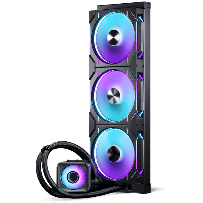 PHANTEKS Glacier One 420D30 X2 DRGB AiO Water Cooling - 420mm, Black image number 1