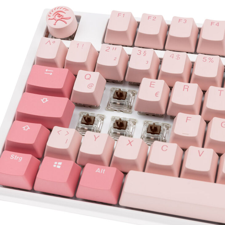 Ducky One 3 Gossamer TKL Pink Gaming Keyboard - MX-Brown image number 4