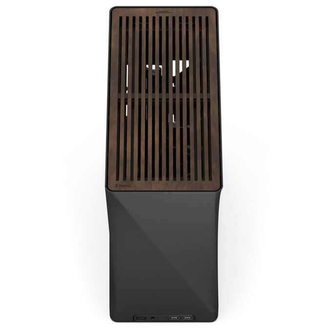 Fractal Design Era 2 Mini-ITX Case, Walnut Wood Panel &ndash; Grey image number 2