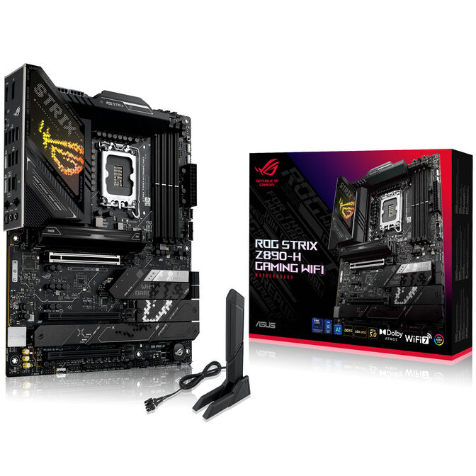 ASUS ROG STRIX Z890-H Gaming WiFi Mainboard, Sockel LGA 1851, Intel Z890, ATX, DDR5 image number 0