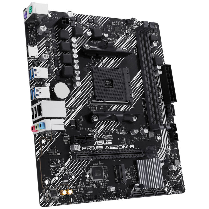 ASUS Prime A520M-R Motherboard - A520 Chipset, Socket AM4, DDR4 image number 4