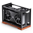 Jonsbo T9 Black PC Case, Mini Case, ITX, PCIe 5.0 Riser Cable - Black image number null